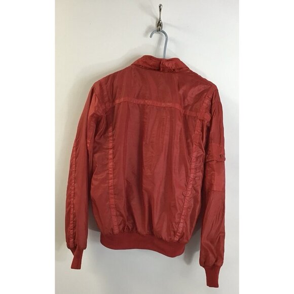 Vtg MBA Dodge Women Size M Red 80s Cafe Racer Motorsports Windbreaker jacket - Picture 3 of 4